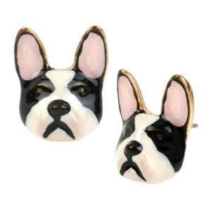 BETSEY JOHNSON Dog Stud Earrings